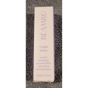 Lot of 4 Beambo Tingle Gloss Plumping Shine Hydration Clear Lip Gloss tingling